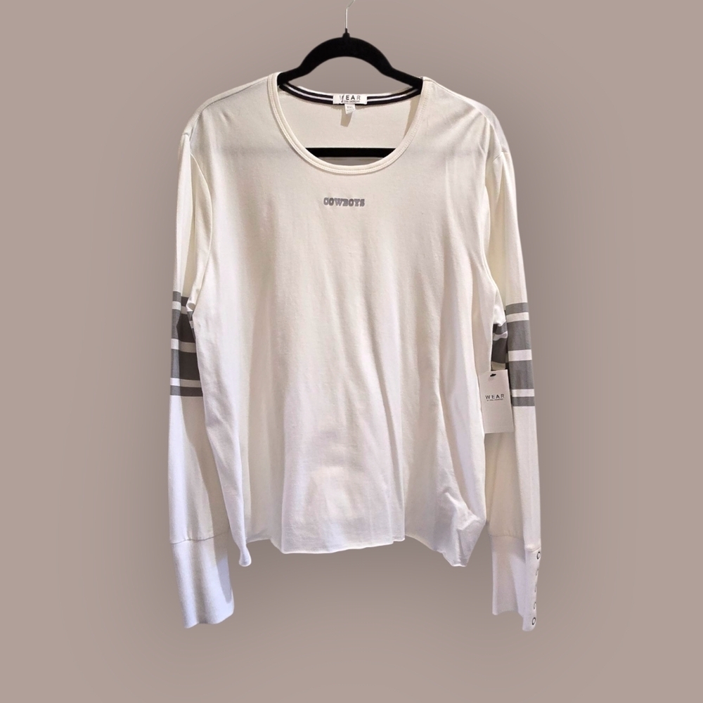 Erin Andrews DALLAS COWBOYS White Long Sleeve Shirt